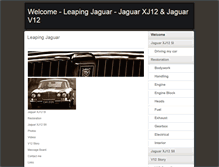 Tablet Screenshot of leapingjaguar.com